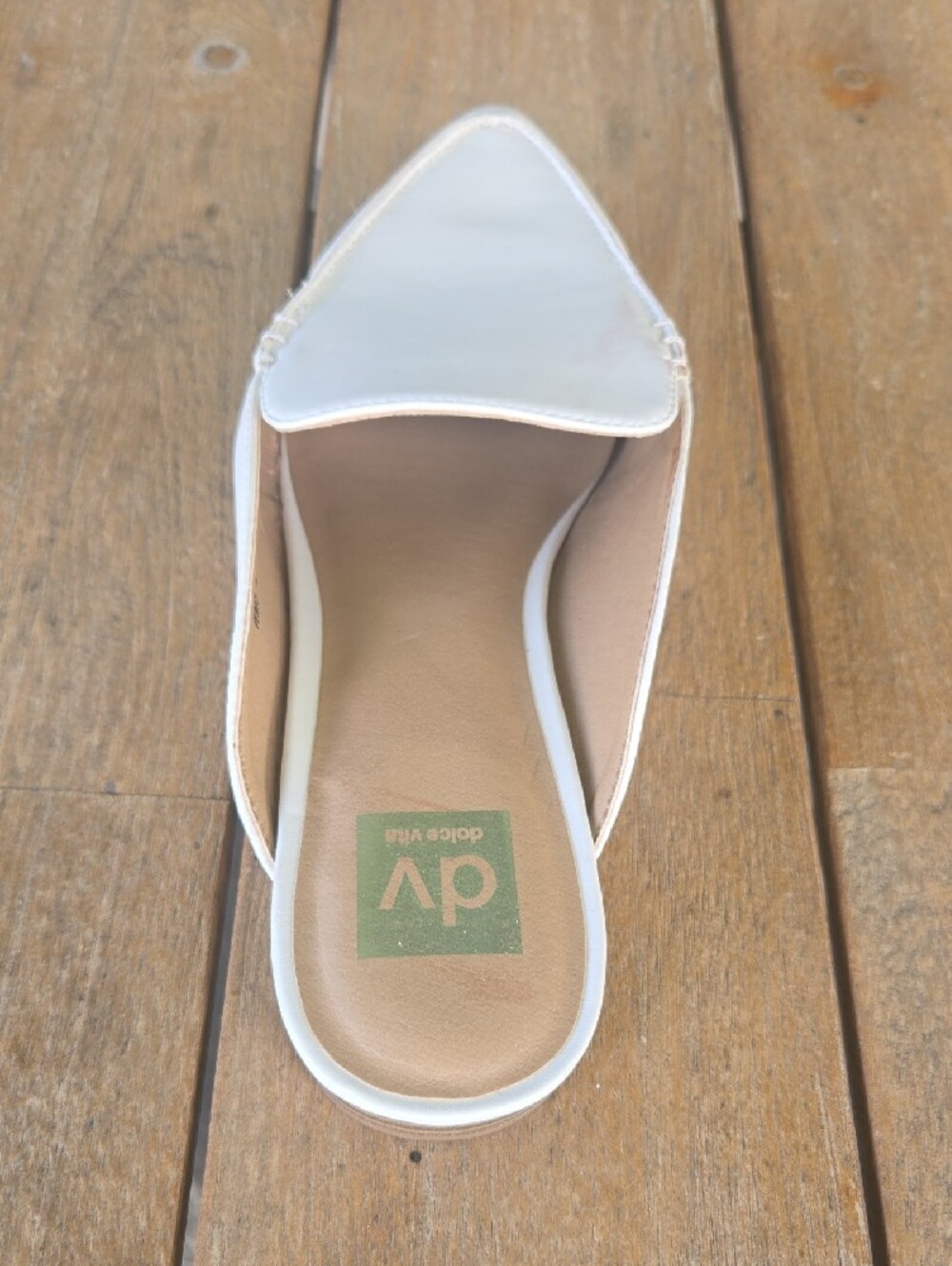 DOLCE VITA White Pointed-Toe Slip-On Mule - Picture 2 of 4